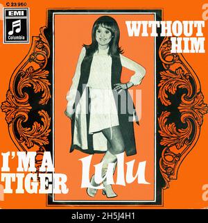 Vintage single record cover - Lulu - I'm A Tiger - D - 1968 Stock Photo