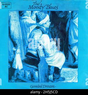 Vintage single record cover - Moody Blues, The - Gemini  Dream - D - 1981 Stock Photo