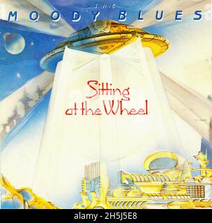 Vintage single record cover - Moody Blues, The - Sitting At The Wheel - D - 1983 Stock Photo