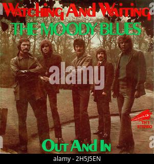 Vintage single record cover - Moody Blues, The - Watching And Waiting - D - 1969 Stock Photo