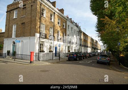 Residences in Kensington, West London, England, United Kingdom Stock Photo
