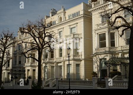 Residences in Kensington, West London, England, United Kingdom Stock Photo