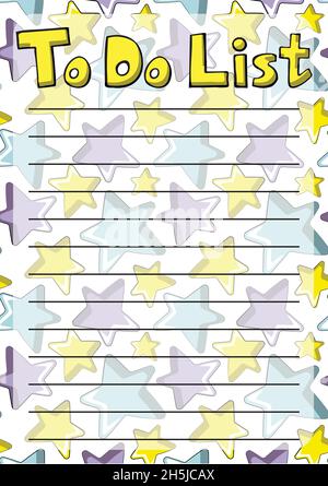 For notebox, planner, daily planner and etc. For paper product. Stock Vector