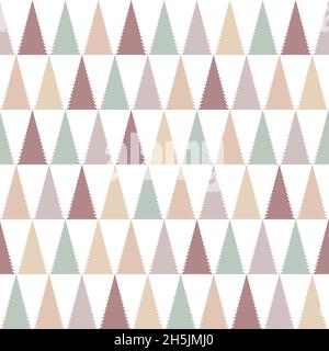Christmas Tree seamless pattern. Digital Illustration Background Stock Vector