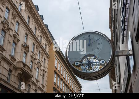 Vienna, Austria - January 16, 2020: Watches Breguet on the street in Vienna, Austria. Stock Photo