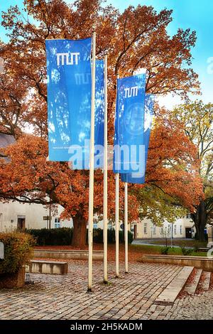 Weihenstephan, Bavaria, Germany - TUM (Technical University of Munich)  Research Center for Brewing and Food Quality, key link between research, teach Stock Photo