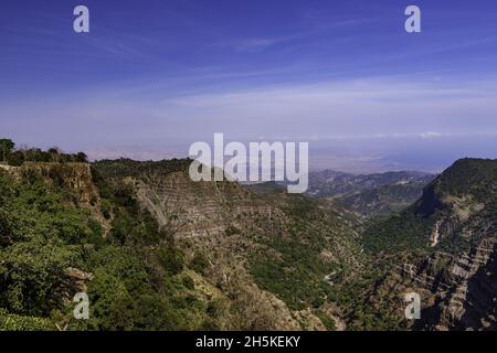 Scenic view from Day Forest National Park in Djibouti Stock Photo