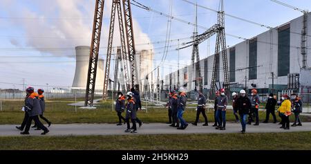 Dukovany, Czech Republic. 10th Nov, 2021. Experts from the International Atomic Energy Agency (IAEA) launched the third mission focused on the security of Czech nuclear power plant Dukovany today, on Wednesday, November 10, 2021. Credit: Lubos Pavlicek/CTK Photo/Alamy Live News Stock Photo