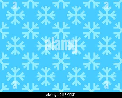 Snowflakes seamless pattern. Falling snow. Snowflake line art for Christmas and New Year. Christmas design for greeting cards, promotional materials a Stock Vector