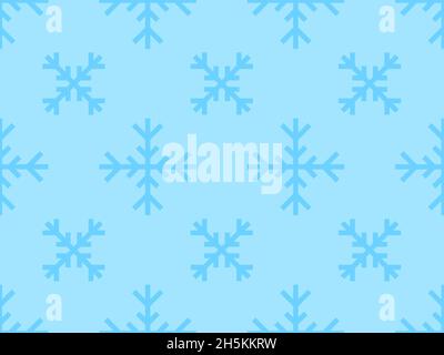 Snowflakes seamless pattern. Falling snow. Snowflake line art for Christmas and New Year. Christmas design for greeting cards, promotional materials a Stock Vector