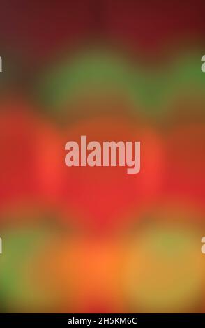 Red and green lights blur together Stock Photo