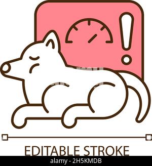 Obesity RGB color icon Stock Vector