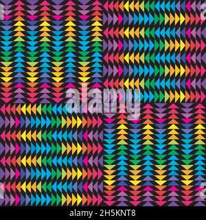 Multicolored triangles background Stock Vector
