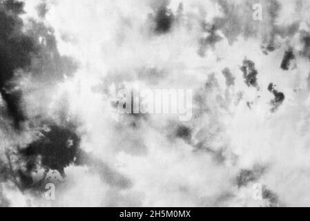 A vintage book cover background, with a dark screen pattern. black and white abstract fabric texture, wallpaper, top view Stock Photo