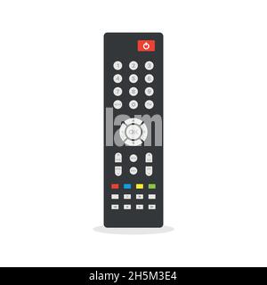 Remote control. Flat colorful illustration. TV remote controller. Vector illustration, flat design Stock Vector
