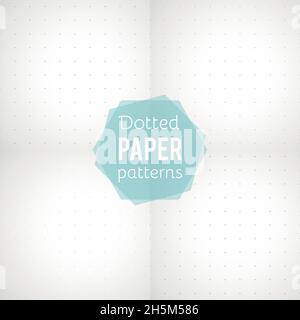 Set: paper patterns. Dotted papers in different colors. Vector illustration Stock Vector