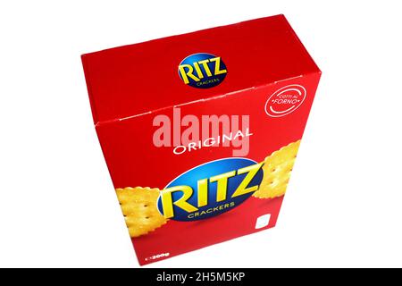 Perry Ritz Brand RITZ Crackers. Ritz is a brand introduced by Nabisco in 1934 and owned ...