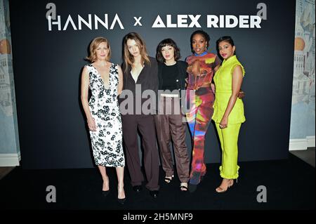 Mireille Enos , Esmé Creed-Miles, Marli Siu, Ronke Adekoluejo, Charithra Chandran Amazon and IMDb TV host an exclusive screening of the first episodes of Hanna Season 3 and Alex Rider Season 2 at The Soho Hotel, London, on 2021-11-10, UK. Stock Photo