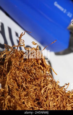 sheldia tobacco Rolling blond albanian tobacco leaves sheldia close up background stock photography high quality big Tobacco Bulk Selling Traditional Market