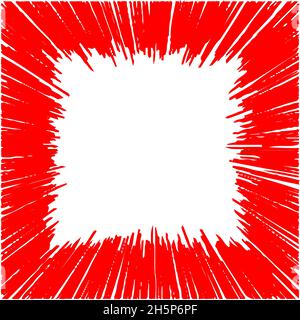 This is a illustration of Hand-painted comic concentrated lines Stock Vector