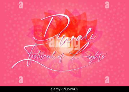 Diwali indian festival of lights - Vector illustration Stock Vector