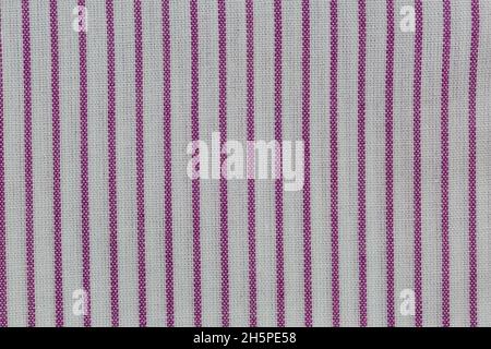 Close-up of fabric striped red and white from men shirt pattern Stock Photo