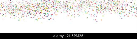 eps vector seamless background with different colored confetti for party time Stock Vector