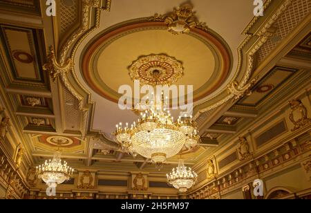 chandelier in the Mariinsky Palace Stock Photo