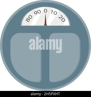 floor scales on white background in flat style Stock Vector