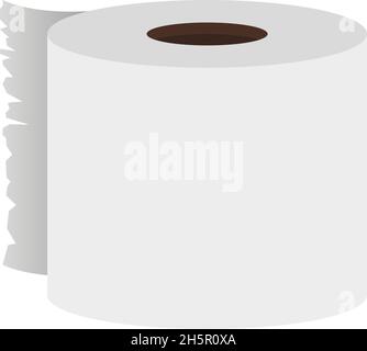 paper towels in flat style on white background Stock Vector