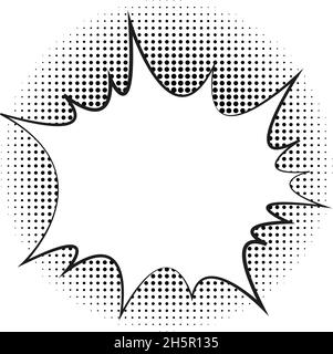 bubble comic explosion in pop art style, vector Stock Vector