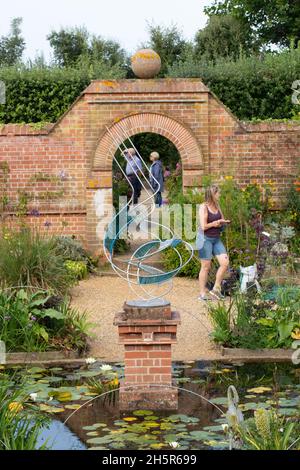 East Ruston Old Vicarage Gardens, Norfolk. Delight to recreational visitors, tourists, vacation seekers, holiday makers, gardeners, plant botanists. Stock Photo