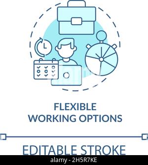 Flexible working options concept icon Stock Vector Image & Art - Alamy