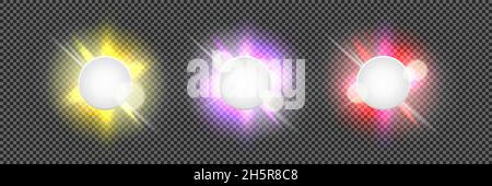 Shine light round banner vector abstract bright design glow colorful effect background illustration Stock Vector