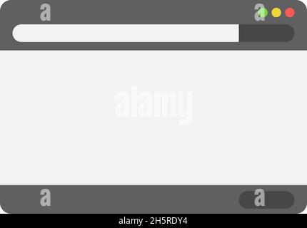 Email interface. White box mockup. Template vector illustration in flat style. Stock Vector