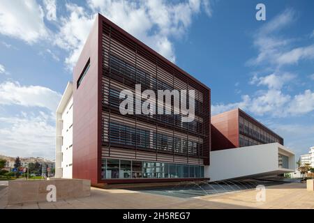 Lagos, Algarve, Portugal - November 18 2020: Câmara Municipal de Lagos Civic Building recently constructed photographed in daytime. Stock Photo