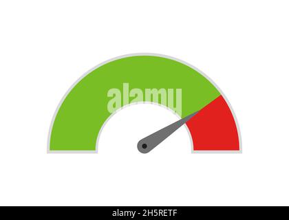 Loading speedometer for web design. Flat simple vector icon. Stock Vector