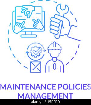 Maintenance policies management concept icon Stock Vector Image & Art ...