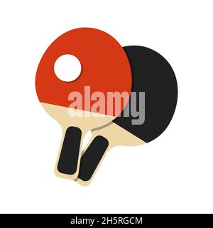 Tennis table, pinpong in flat style simple vector icon. Vector illustration Stock Vector