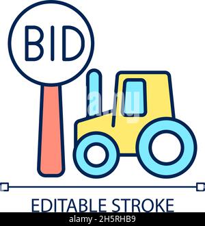 Land selling RGB color icon Stock Vector Image & Art - Alamy