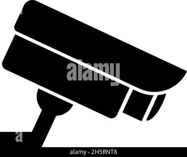 Surveillance camera icon vector. Security concept isilated flat illustration Stock Vector