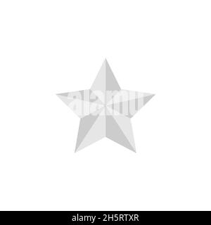 Star modern flat isolated icon. Vector illustration for wab design Stock Vector