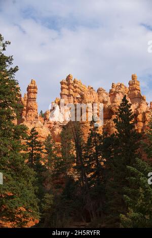 Shapes and Colours of rocks in Bryce Canyon USA Stock Photo