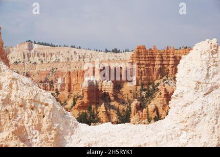 Shapes and Colours of rocks in Bryce Canyon USA Stock Photo