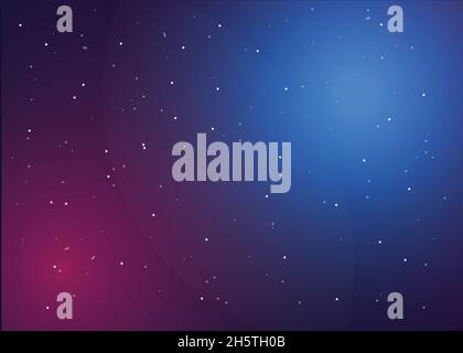 abstract background with cloud stars blue and light pink Stock Vector