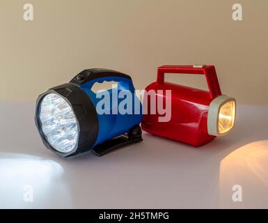Torches from the twentieth and 21st centaury Stock Photo