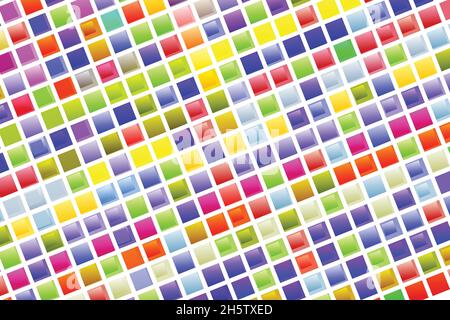 Geometric colorful background. Abstract squared pattern, colorful elements. Vector design for banners, flyers, business cards, invitations, wallpaper Stock Vector