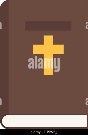 Holy Bible color icon in flat style, vector illustration Stock Vector