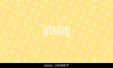 Rows of white triangular silhouettes rotating on changing color background. Motion. Geometric symmetrical pattern with same size triangles moving on g Stock Photo