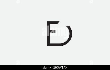 FD logo symbol vector design Stock Vector